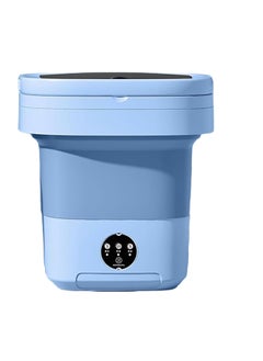 Buy Portable Foldable Washing Machine 8L Blue in UAE