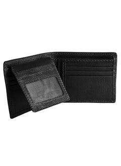 Buy Wallet Men(sa 117) Leather Bifold Mens Wallet For Holder 2 ID Window 14 Card Holders with Box in Egypt