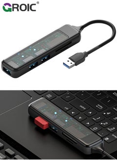 Buy USB 3.0 HUB Card Reader Type C USB 3.0 HUB Splitter 4/5 in 1 SDTF Card Reader for Computer Accessorie HUB USB Extender 4 Port USB Data Hub Card Reader in Saudi Arabia