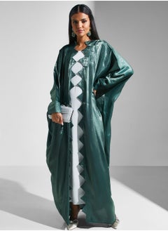 Buy Flared Sleeve Open Abaya in Saudi Arabia