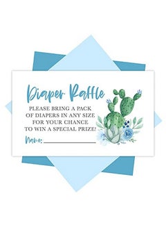 Buy 25 Baby Shower Diaper Raffle Tickets For Baby Shower Boy Cactus Baby Shower Games For Boys Diaper Raffle Cards Baby Raffle Tickets Baby Shower Invitation Inserts Baby Shower Ideas in UAE