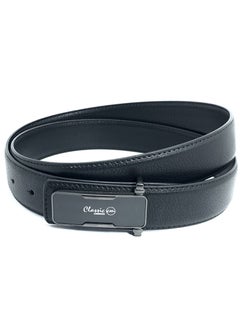 اشتري Classic Milano Men’s Leather Belt for men Fashion Belt Ratchet Dress Belts for men with Profile Plate Buckle for Mens Belt Enclosed in an Elegant Gift Box (Black) by Milano Leather في الامارات