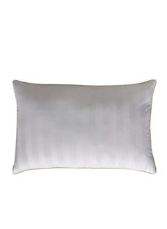 اشتري PAN Home Home Furnishings Supreme Satin Stripe Pillow 50X70cm-White في الامارات