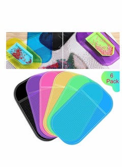 اشتري Anti Slip Tools Sticky Mat for Diamond Painting Gel Pad Holding Tray 5D Embroidery Accessories 6 Pieces في الامارات