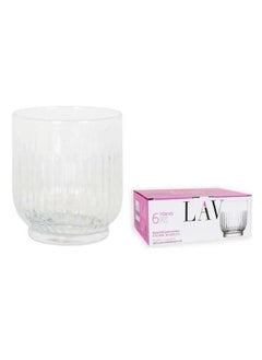 Buy 6 Piece Short Glasses Set 330 Ml-Clear in Egypt