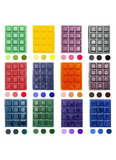 Buy 12 Dye Colors DIY Soy Candle Dye Cube Coloring Candle Dyes for Candle Making Wax Dye Сandle Сolor Dye Flakes Candle Wax Dye Color Chips for Unique Soy Candles Scented Candle Making in Saudi Arabia