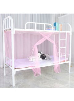 اشتري Students Dormitory Bunk Bed Mosquito Net Polyester Pink Twin/Full/Queen/King في السعودية