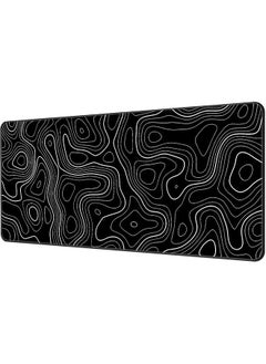 Buy Large Mouse Pad Extended Gaming Mouse Pad Non-slip Rubber Base Mouse Pad Office Desk Mat Desk Pad Smooth Cloth Surface Keyboard Mouse Pads for Computers (800 * 300 * 3mm）,Black in Saudi Arabia