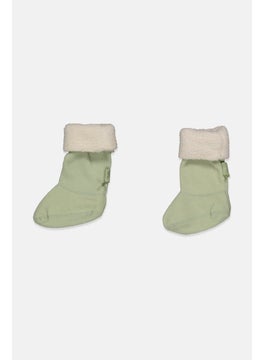 Buy Toddlers Unisex Rain Boot Cuffs, Olive/Off White in UAE