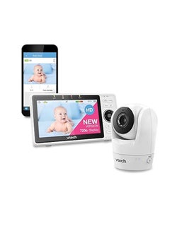 Buy vtech Smart WiFi Baby Monitor VM901,5in 720p Display, 1080p Camera, HD NightVision, Fully Remote Pan Tilt Zoom, 2-Way Talk, free Smart Phone App in Saudi Arabia