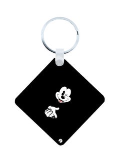 Buy Mickey Mouse Printed Keychain Black/White in UAE