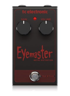 اشتري TC HELICON Skull-Pounding Metal Distortion Pedal with 2-Knob Interface EYEMASTER METAL DISTORTION في الامارات