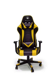 Buy Gaming Chair High-Back Racing Style With Pu Leather Bucket Seat 360 Swivel With Heavy Duty Steel Can Hold Upto 150Kg Headrest Lumbar Support Steel 7 Star Base Compatible With E Sports Color YELLOW in UAE