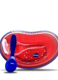 Buy Bubbles Baby Plate And Spoon Red in Egypt