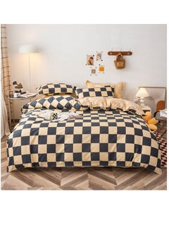 Buy Duvet Cover Set of 4 Bedding Set,4-Piece  Lattice Pattern in Saudi Arabia