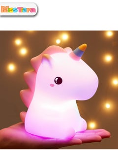 Buy Unicorn Night Light for Kids Lamp 7 Colors Kids Night Light Lamp Silicone Rechargeble Baby Night Light Unicorn Kids Night Lights for Bedroom Unicorns Gifts for Girls Room Decor in UAE