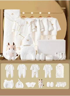 Buy 18PCS Newborn Baby Gift Set, Newborn Layette Gift Set for Boys and Girls, Babies Essential Clothes Accessories with Baby Blanket, 100% Premium Cotton, for Spring Summer Autumn Winter Four Seasons in UAE