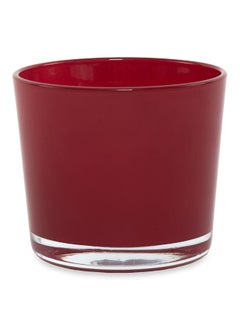 Buy Jewel Candle Holder Red - 10X9Cm in UAE