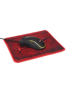 Buy RGB 6D Gaming Mouse -3600 Dpi With 23X20Cm Mousepad in Egypt