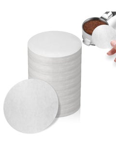 اشتري Coffee Paper Filter for Espresso Machine, 600 Pcs 51 mm Espresso Filter Puck Screen Portafilter Paper for Home Office DIY Coffee Compatible with AeroPress Coffee and Espresso Maker في الامارات