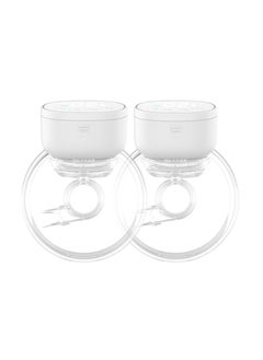 Buy 2-Pack Wearable Electric Breast Pump Essence Plus | 4 Modes 12 Gears Wearable Breast Pump | 1200mAh | with 20 Milk Storage Bags in UAE