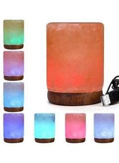 Buy Organic Secrets Himalayan Pink Salt Cylinder USB Lamp in UAE