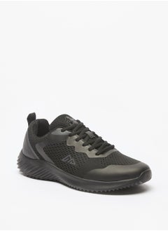 اشتري Textured Sneakers with Lace Up Closure في الامارات