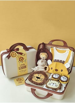 Buy Baby gift box set, male baby lion knitted sweater in Saudi Arabia