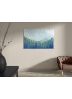 Buy Foggy Mountain Forest Landscape Printed canvas wall art 120x80 in Egypt