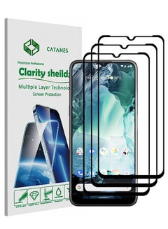 Buy 3 Pack For Nokia G11 Tempered Glass Screen Protector Full Glue Back in UAE
