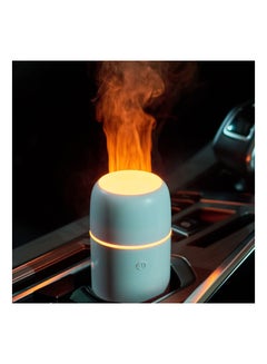 Buy Car Diffuser Car Air Fresheners Car Diffusers for Essential Oils USB Car Humidifier Aromatherapy Diffusers Cool Mist Portable with 7 Color Flame Lights for Car Home Office Bedroom (White) in Egypt