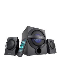 Buy F&D A140X 74 W 2.1 Channel Bluetooth Multimedia Speakers with Subwoofer Satellite Speaker USB\ AUX\ Remote Control \ Digital FM (Black) in UAE