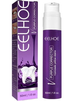 Buy Purple whitening toothpaste brightening color corrector teeth whitening for sensitive teeth 50ml in UAE