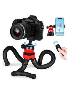 اشتري Mobile Phone Tripod, Portable Flexible Tripod, Flexible Smart Phone/Camera Tripod, Mini Video Blog Tripod, With Wireless Remote Control, Compatible With Iphone and other Android Phones في الامارات