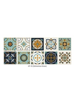 اشتري Self-Adhesive Wall Tile Decals, Peel and Stick Tile Stickers, Waterproof Backsplash Stickers for Kitchen Bathroom Decor(10*10cm) 10pcs في السعودية