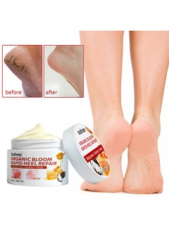 اشتري Organic Rapid Heel Repair Cream, Moisturizing Foot Cream, Dry Foot Skin Remover, Rapid Heel Repair, Hydrating Quickly Soften Calluses Foot Care For Men Women Cracked Heels 50G في الامارات