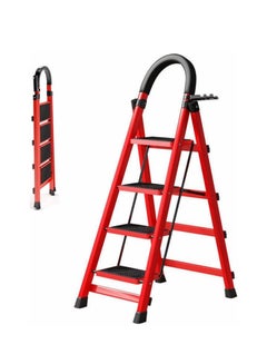 Buy Foldable Four-Step Ladder. Folding Step Stool with Upgraded Widened and Thickened Non-slip Pedals. Folding Ladder for Home Use. Folding Lightweight Ladder. With Handrails and Tool Rack in UAE