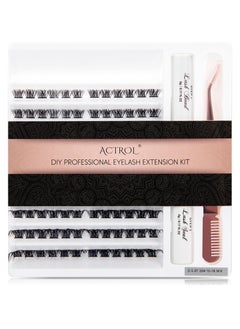 Buy DIY Lash Extension Kit With 112pcs Cluster Lashes 10-16mm Mixed, Super Strong, Lash Bond And Seal, Cluster Lash Applicator, Reusable Lashes Cluster Kit Home Use (Kit 0.07D-10-16Mix) in Saudi Arabia