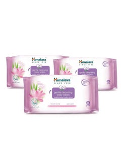 Buy Himalaya Gentle Cleansing Baby Wipes 56's Pack of 3's in Saudi Arabia