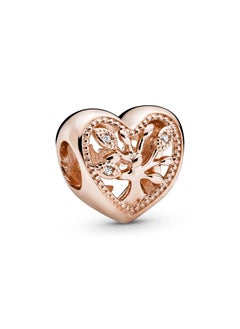 Buy PANDORA Skeleton Family Tree Heart Charm - Made of Rose and Cubic Zirconia in UAE