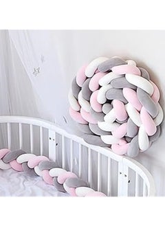 Buy 3 Shares Braided Colored Fence Crib Cot Bumpers, 200 cm in Saudi Arabia