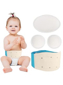 Baby Umbilical Hernia Belt Kit - Belly Button Band With 4 Pads & 3 Navel Patches, Infant Abdominal Binder (Size S, Green) 3 thumbnail image