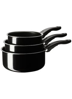 اشتري Saucepan, set of 3, black في الامارات