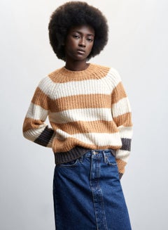 Buy Crew Neck Stripe Sweater in UAE
