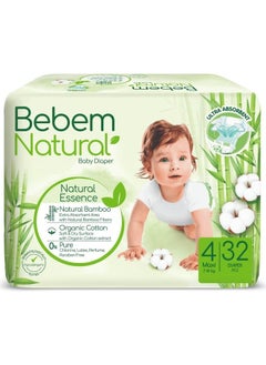 Buy Bebem Baby Diapers Twin Pack Maxi Size 4 - 32 Pieces in Egypt