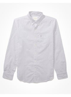 Buy AE Striped Slim Fit Oxford Button-Up Shirt in Saudi Arabia