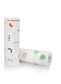 Buy 50-Piece Paper Napkin Roll Multicolour in Egypt