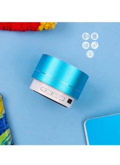 Buy A10 Portable Mini Speaker, Wireless, LED Lighting, Supports Memory Cards And Aux - Blue in Egypt