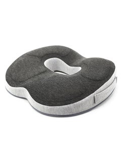 Buy Seat Cushion for Office Lumbar Support Pillow Chair Memory Foam Seat Cushion for Sciatica Back Support Pillow Chair Pads Reduce Tailbone Pressure HYKTZ O Dark Grey. in UAE