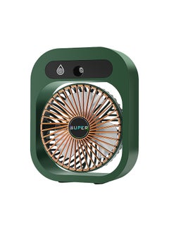 Buy Desk Misting Fan Cooling Mister Fan USB Rechargeable Humidifier Portable Spray Misting Fan with 3 Wind Speeds for Camping Home Room Office in Saudi Arabia